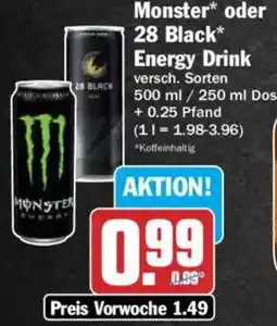 AEZ Monster oder 28 Black Energy Drink Angebot