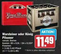 AEZ Warsteiner oder König Pilsener Angebot
