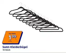 Action Samt-Kleiderbügel Angebot