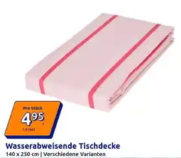 Action Wasserabweisende Tischdecke Angebot