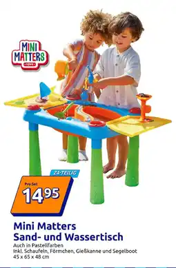 Action Mini Matters Sand- und Wassertisch Angebot