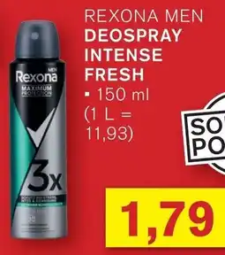 KODi REXONA MEN DEOSPRAY INTENSE FRESH Angebot
