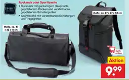 Netto Marken-Discount Rucksack oder Sporttasche Angebot