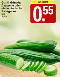 WEZ Gut & Günstig Deutsche oder niederländische Salatgurken Angebot