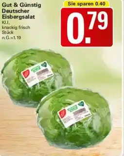 WEZ Gut & Günstig Deutscher Eisbergsalat Angebot