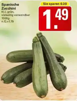 WEZ Spanische Zucchini Angebot