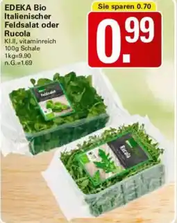 WEZ EDEKA Bio Italienischer Feldsalat oder Rucola Angebot
