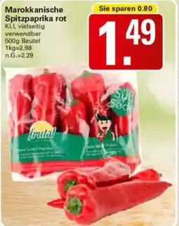 WEZ Marokkanische Spitzpaprika rot Angebot