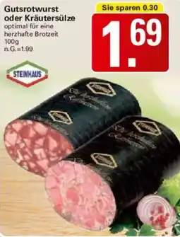 WEZ Gutsrotwurst oder Kräutersülze Angebot