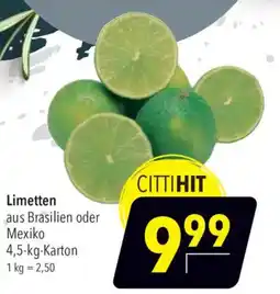 CITTI Markt Limetten Angebot