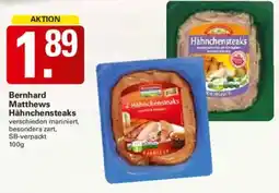 WEZ Bernhard Matthews Hähnchensteaks Angebot