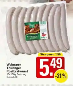 WEZ Weimarer Thüringer Rostbratwurst Angebot