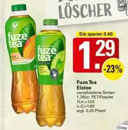 WEZ Fuze Tea Eistee Angebot