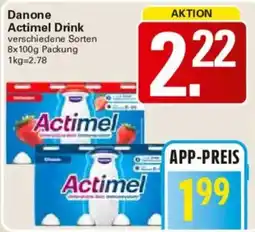 WEZ Danone Actimel Drink Angebot