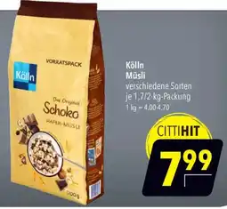 CITTI Markt Kölln Müsli Angebot