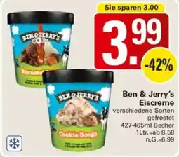 WEZ Ben & Jerry's Eiscreme Angebot