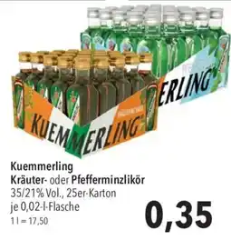 CITTI Markt Kuemmerling Kräuter- oder Pfefferminzlikör Angebot
