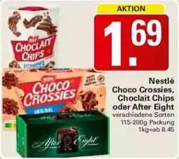 WEZ Nestlé Choco Crossies, Choclait Chips oder After Eight Angebot