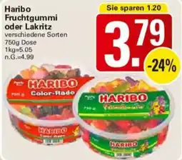 WEZ Haribo Fruchtgummi oder Lakritz Angebot