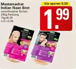 WEZ Mestemacher Indian Naan Brot Angebot