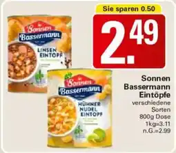 WEZ Sonnen Bassermann Eintöpfe Angebot