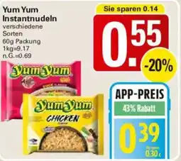 WEZ Yum Yum Instantnudeln Angebot