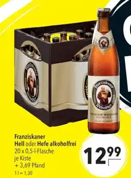 CITTI Markt Franziskaner Hell oder Hefe alkoholfrei Angebot