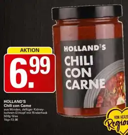 WEZ Holland"s chili con carne Angebot