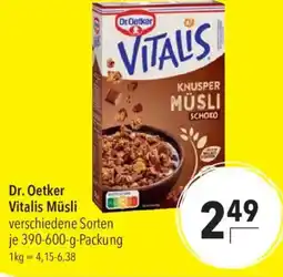 CITTI Markt Dr. Oetker Vitalis Müsli Angebot
