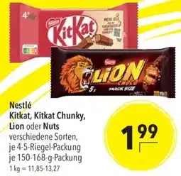 CITTI Markt Nestlé Kitkat, Kitkat Chunky, Lion oder Nuts Angebot