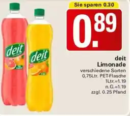 WEZ deit Limonade Angebot