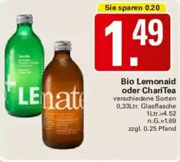 WEZ Bio Lemonaid oder ChariTea Angebot