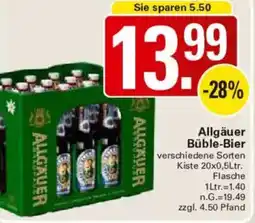 WEZ Allgäuer Büble-Bier Angebot