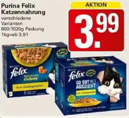 WEZ Purina Felix Katzennahrung Angebot