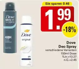 WEZ Dove Deo Spray Angebot