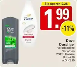 WEZ Dove Duschgel Angebot