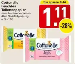 WEZ Cottonelle Feuchtes Toilettenpapier Angebot