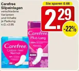 WEZ Carefree Slipeinlagen Angebot