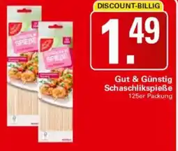 WEZ Gut & Günstig Schaschlikspieße Angebot