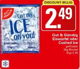 WEZ Gut & Günstig Eiswürfel oder Crushed Ice Angebot