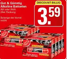 WEZ Gut & Günstig Alkaline Batterien Angebot