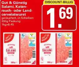 WEZ Gut & Günstig Salami, Katenrauch- oder Landcervelatwurst Angebot