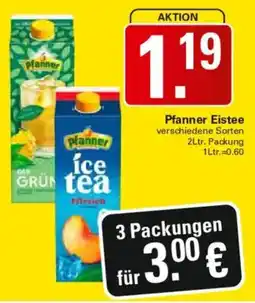 WEZ Pfanner Eistee Angebot