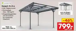 Netto Marken-Discount JUSKYS Carport, 5 x 3 m Angebot