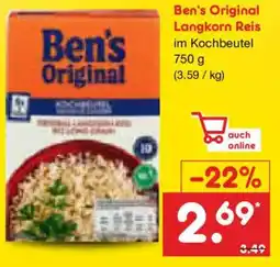 Netto Marken-Discount Ben's Original Langkorn Reis Angebot