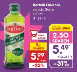 Netto Marken-Discount Bertolli Olivenöl Angebot