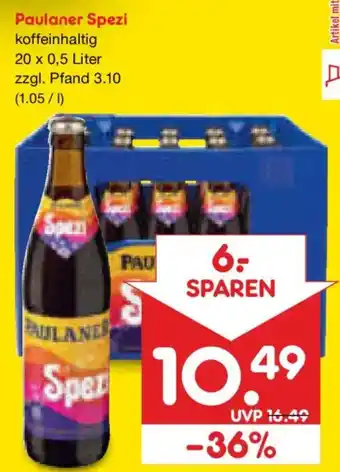 Netto Marken-Discount Paulaner Spezi Angebot
