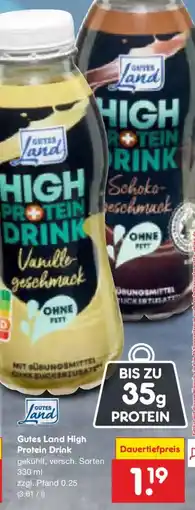 Netto Marken-Discount Gutes Land High Protein Drink Angebot