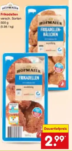 Netto Marken-Discount HOFMAIER Frikadellen Angebot