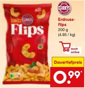 Netto Marken-Discount CLARKYS Erdnussflips Angebot